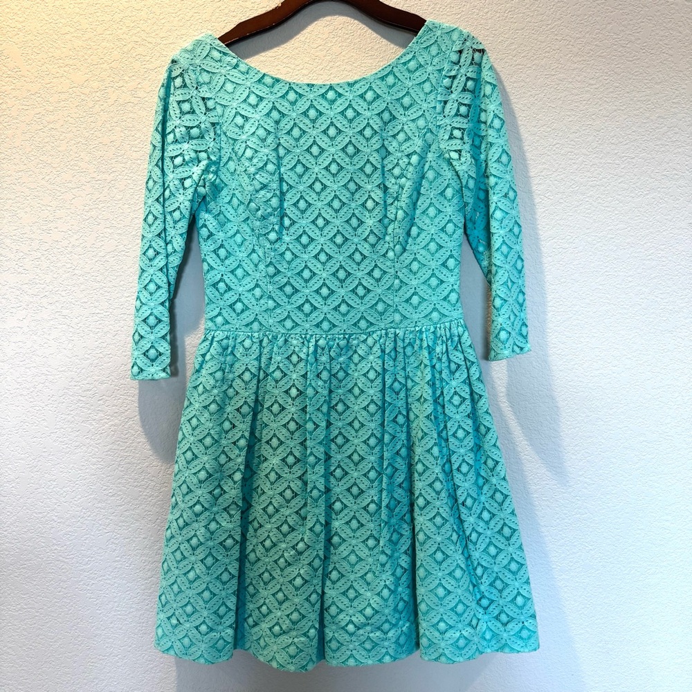 Lilly Pulitzer Aqua Lace Dress